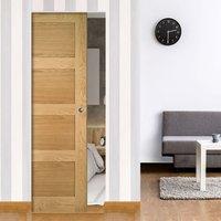 Deanta Coventry Shaker Style Oak Syntesis Pocket Door, Unfinished