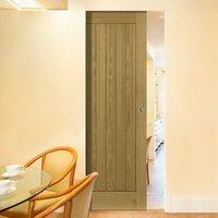 Deanta Ely Unfinished Oak Syntesis Pocket Door