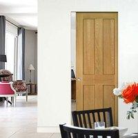 deanta eton oak syntesis pocket door unfinished