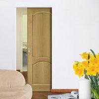 deanta louis oak syntesis pocket door unfinished