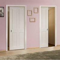 Deanta Unilateral Pocket Eton White Primed Victorian Shaker Door