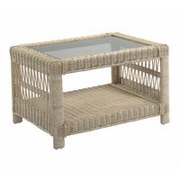 Desser Cotswold Rattan and Glass Coffee Table