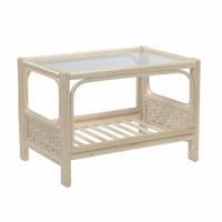 Desser Vale Rattan and Glass Coffee Table