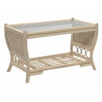 desser darwen rattan and glass coffee table