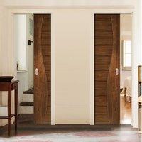 deanta unilateral pocket contemporary design cadiz walnut prefinished  ...