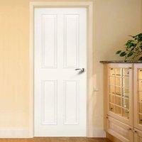 Deanta Rochester White Primed Door with Raised Mouldings