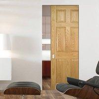 Deanta Oxford American Oak Panel Syntesis Pocket Door, Prefinished