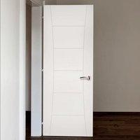 Deanta Pamplona White Primed Flush Door, 1/2 Hour Fire Rated