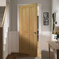 Deanta Eton Real American White Oak Door, 1/2 Fire Rated, Unfinished