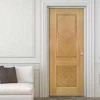 Deanta Kensington Oak Panel Door, 1/2 Hour Fire Rated, Prefinished