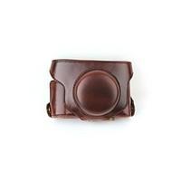 Dengpin Retro Detachable PU Leather Oil Skin Camera Protective Case Bag Cover with Shoulder Strap for Fujifilm X30