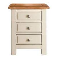 devon 3 drawer bedside table