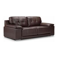 Dexter 3 Seater Leather Sofa Brown