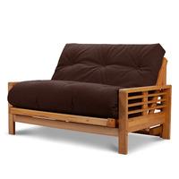 Detroit 2 Seater Futon Louisa Chocolate