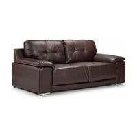Dexter 2 Seater Leather Sofa Brown