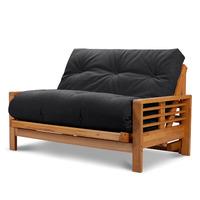 detroit 2 seater futon victoria steel