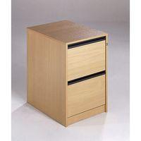 DESKING HXWXD 725X480X650 OAK FILING CABINET 2 DRAWER - OAK