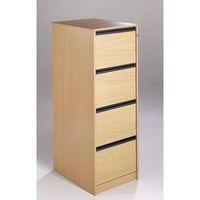 DESKING HXWXD 1350X480X650 OAK FILING CABINET 4DRAWER - OAK