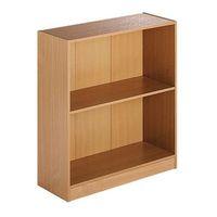 deluxe open bookcase 1 shelf beech h x w x d 800 x 1020 x 550