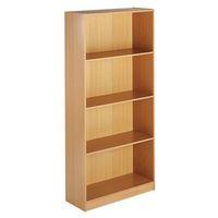 DELUXE OPEN BOOKCASE- 3 SHELVES BEECH - H X W X D: 1600 X 1020 X 550