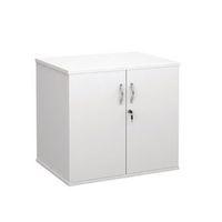 DESK HIGH CUPBOARD WITH DOORS WHITE