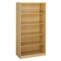 deluxe open bookcase 4 shelves maple h x w x d 2000 x 1020 x 550