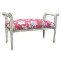 derrys normandy stool antique ivory and red