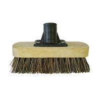 deck scrub broom head 175mm 7in threaded socket