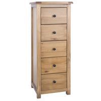 Denver 5 Drawer Narrow Chest