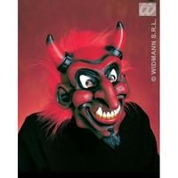 devil mask with plush hair for hen party halloween fancy dress accesso ...