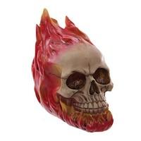 Decorative Novelty Fire Skull Ornament