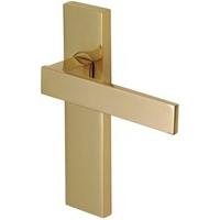 delta polished brass lever latch door handle del6010 pb