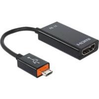 DeLock Adapter SlimPort / MyDP male > High Speed HDMI female + USB micro-B female