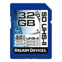 delkin 32gb sdhc uhs ii sd cinema memory card class 3 ddsduhs232gb