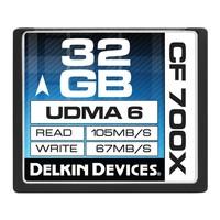 Delkin 32GB Rated 700X Compact Flash Memory Card