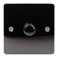 Dencon 1 Way Black Nickel Flatplate 1 Gang Dimmer Switch