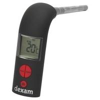 Dexam 2.6 x 3 x 17.3 cm Pre-Programmed Meat Thermometer, Black