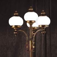 Delia Floor Lamp Four Bulbs Old Brass
