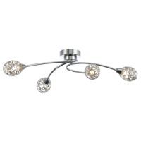 designer chrome light for living room or bedroom