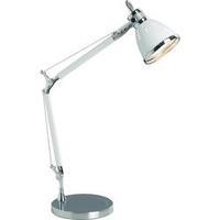 Desk lamp HV halogen E27 40 W Brilliant Octavia 92708/75 White