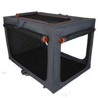 Deluxe Aluminium Folding Nylon Crate - Size XL: 106 x 71 x 69 cm (L x W x H)