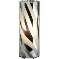 Desk lamp HV halogen, Energy-saving bulb E27 60 W Brilliant Wega 24547/15 Chrome