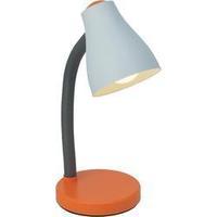 Desk lamp Energy-saving bulb E27 11 W Brilliant Borgo White, Orange