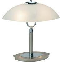 Desk lamp HV halogen E14 80 W Brilliant Lille 92929/77 Iron, Chrome, White