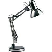 Desk lamp Energy-saving bulb, Light bulb E27 40 W Brilliant Henry Chrome