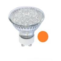 Deltech 1.2w 21 LED GU10 - Orange