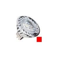 Deltech 4w 3 LED Bridgelux MR16 (Red)