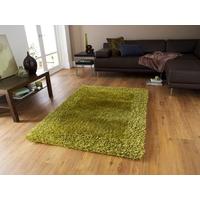 Dense Soft Thick Earthy Green Shaggy Area Rug - Santa Clara 150cm x 230cm (4\'11\