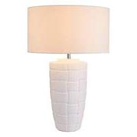 delphine ceramic woven effect table lamp