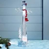 Decorative LED snowman Dumle, 34 cm